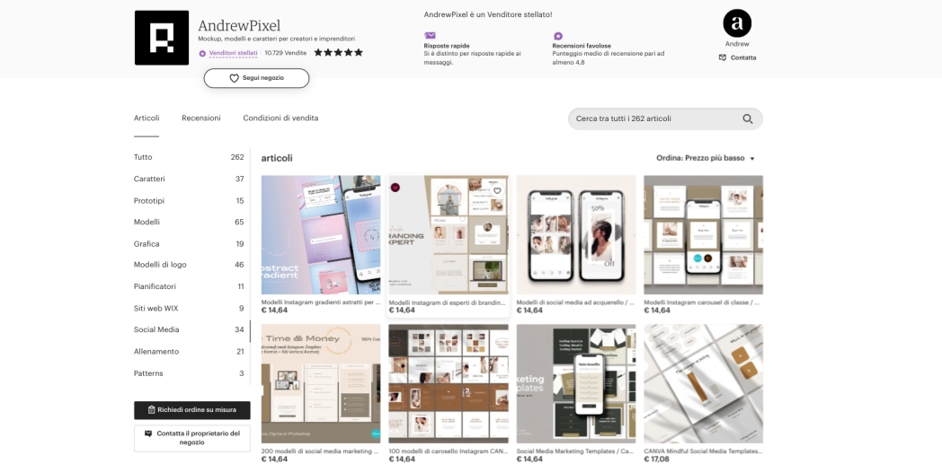 template dei pin di Pinterest venduti da AndrewPixel su Etsy