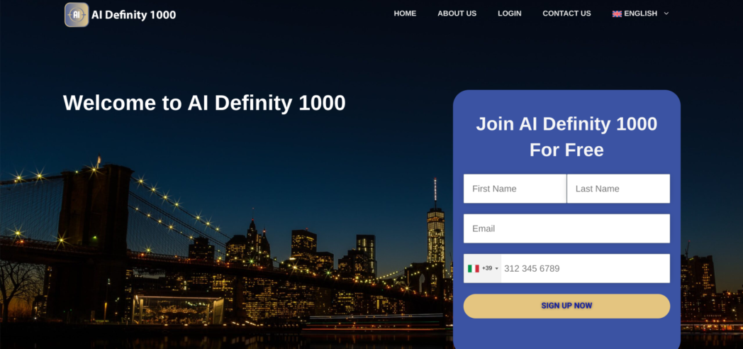 homepage AI Definity 1000