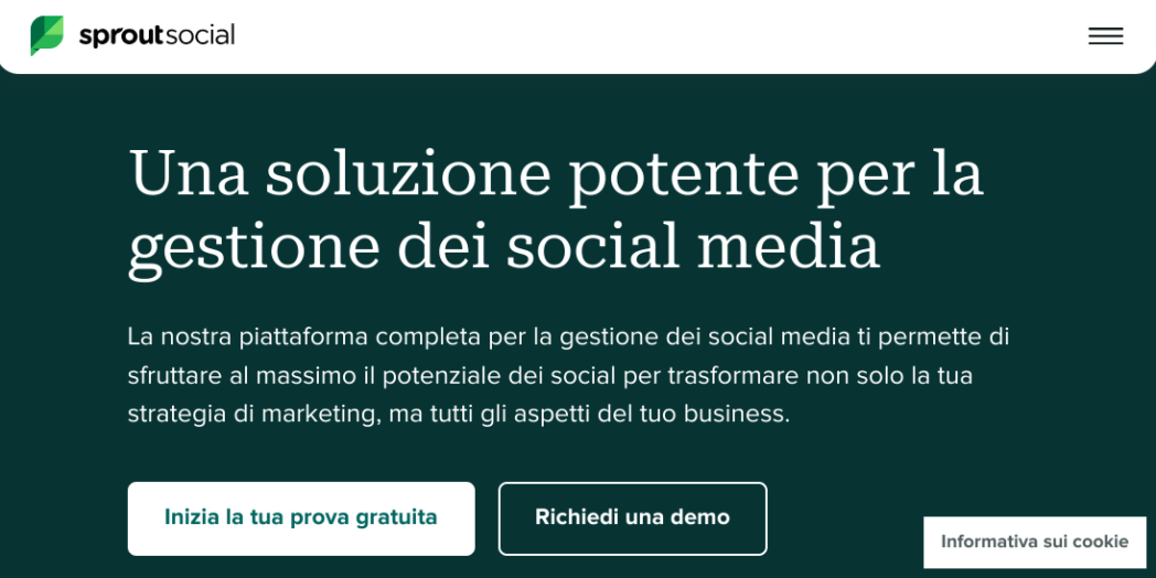 Tool gestione social: Sprout Social