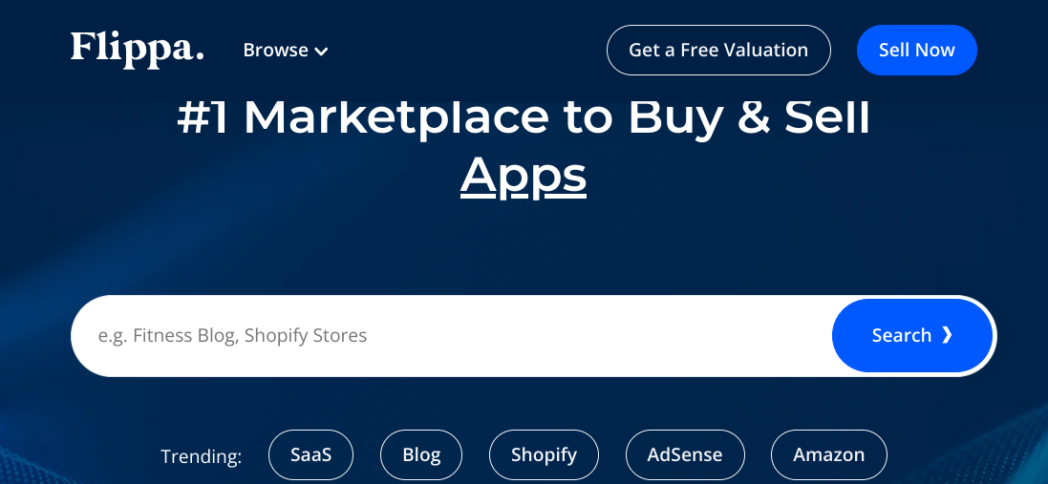 vendere un'app su Flippa
