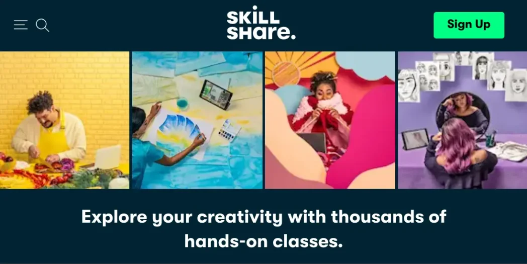 piattaforma gratuita per vendere corsi online: Skillshare